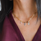 CHIC - collar calabrote dorado